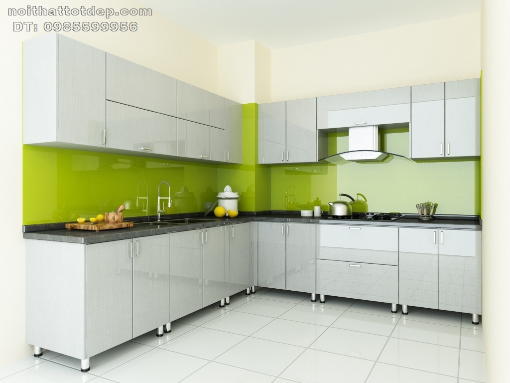 tủ bếp chữ L